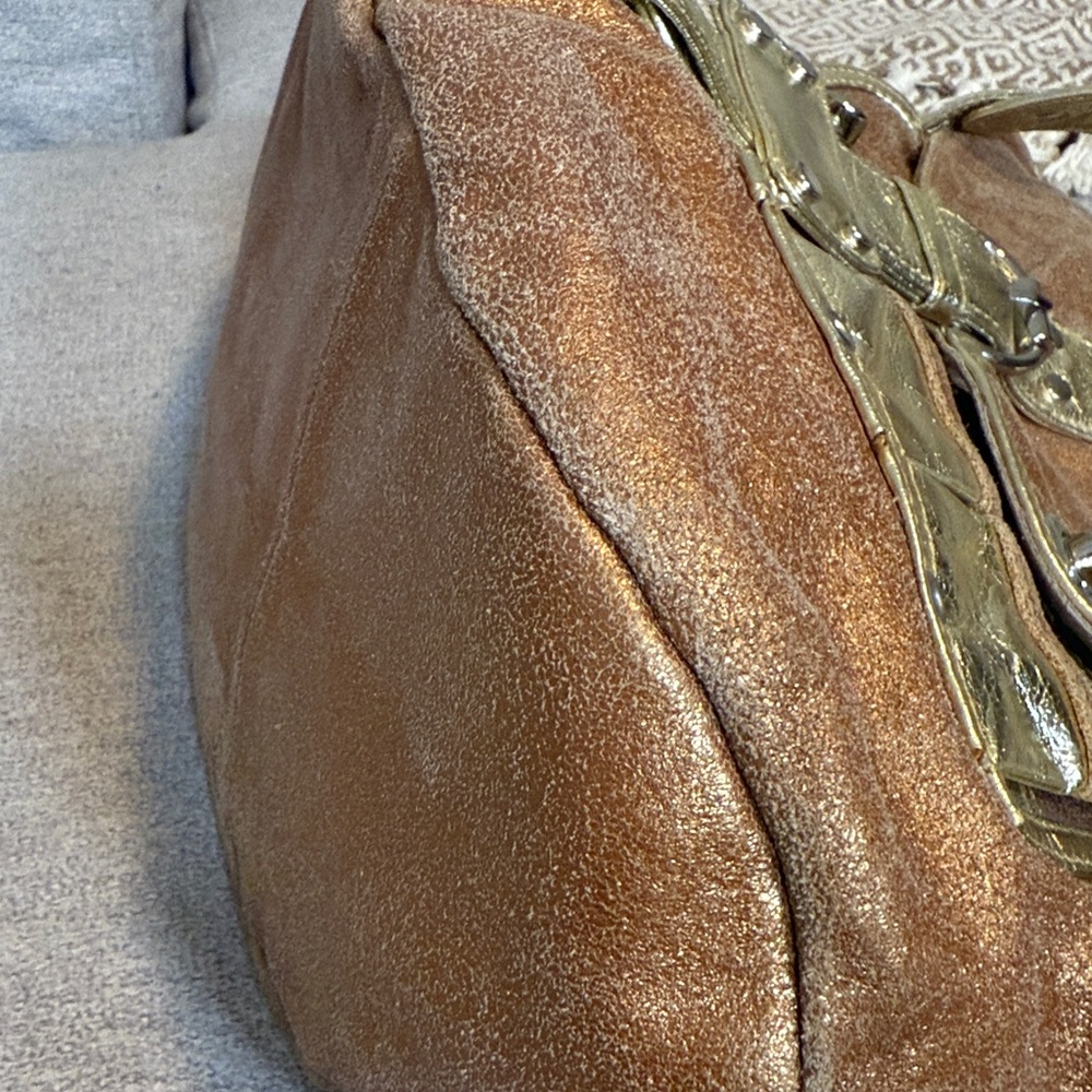 Tano Bronze and Gold Handbag - Picture 3 of 5
